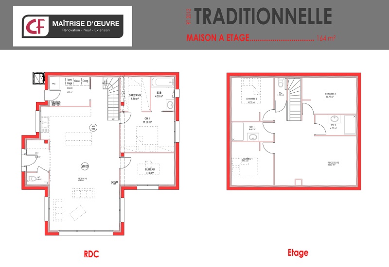 Plan rdc et étage