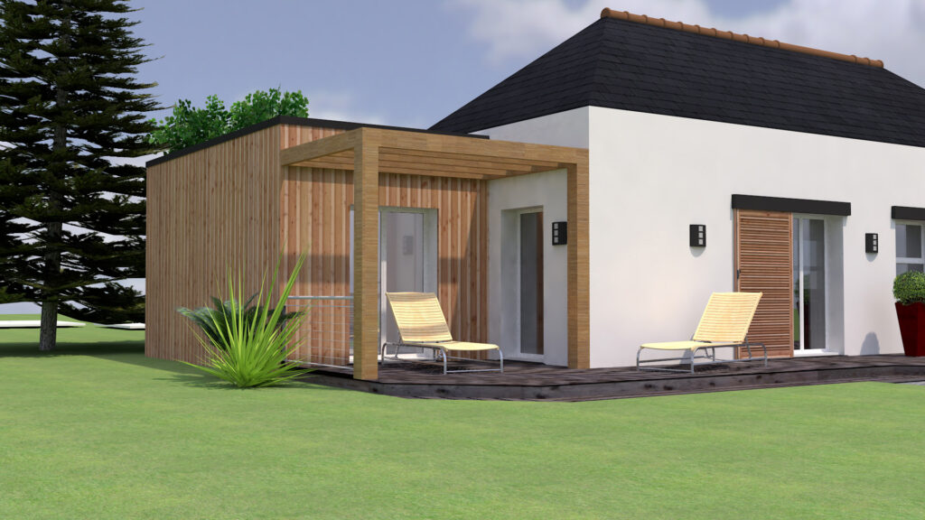 Extension en bois